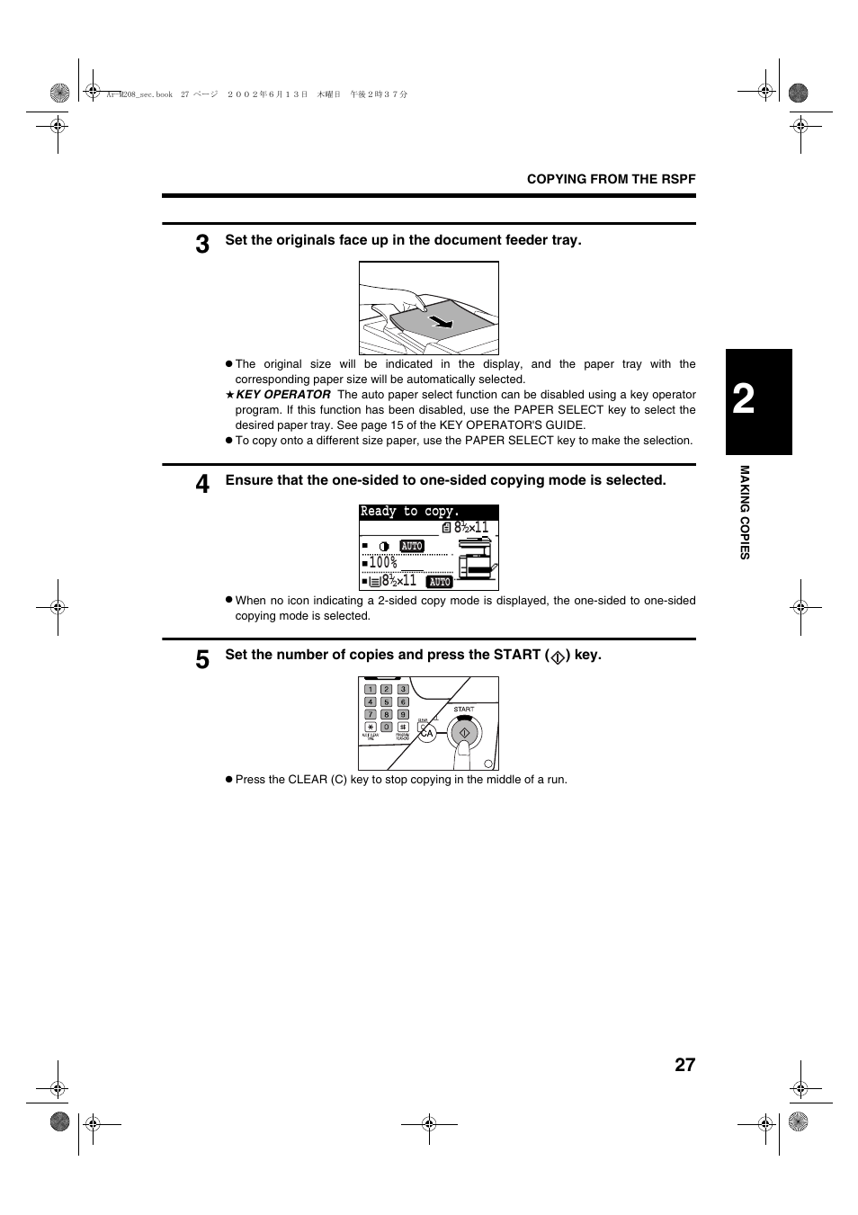 Sharp T FOUND AR-M208 User Manual | Page 29 / 128