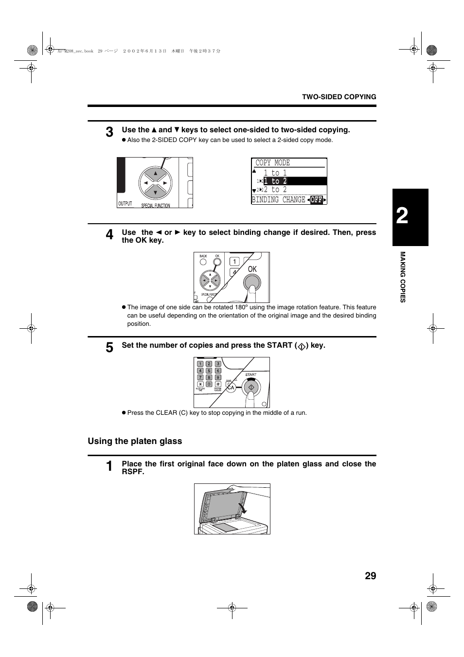 Sharp T FOUND AR-M208 User Manual | Page 31 / 128