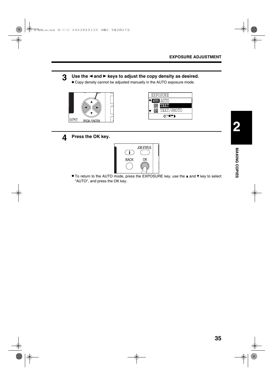 Sharp T FOUND AR-M208 User Manual | Page 37 / 128