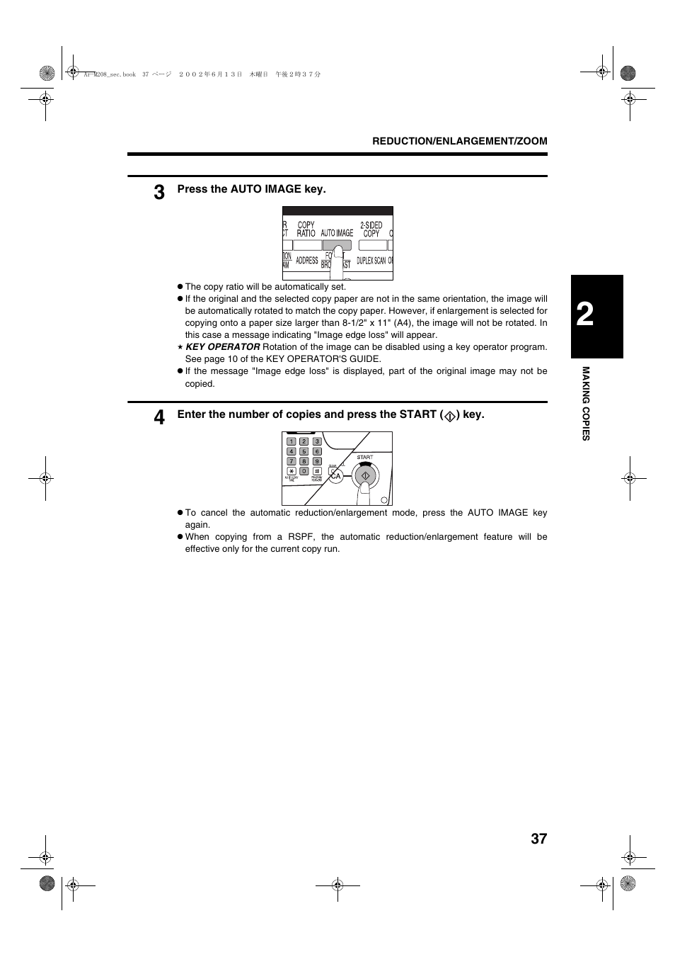 Sharp T FOUND AR-M208 User Manual | Page 39 / 128
