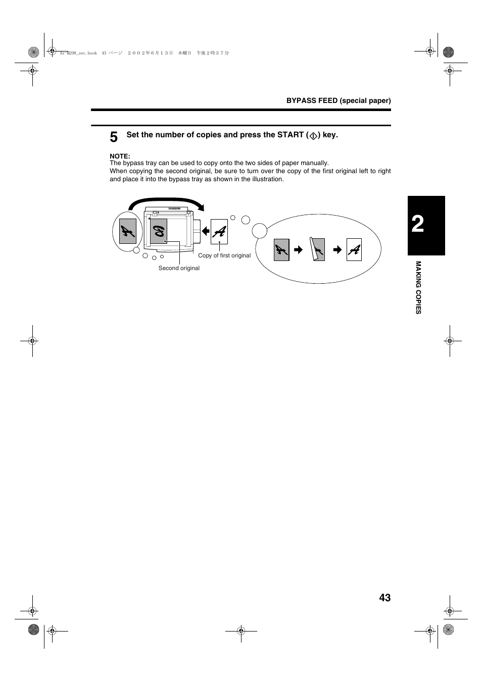 Sharp T FOUND AR-M208 User Manual | Page 45 / 128