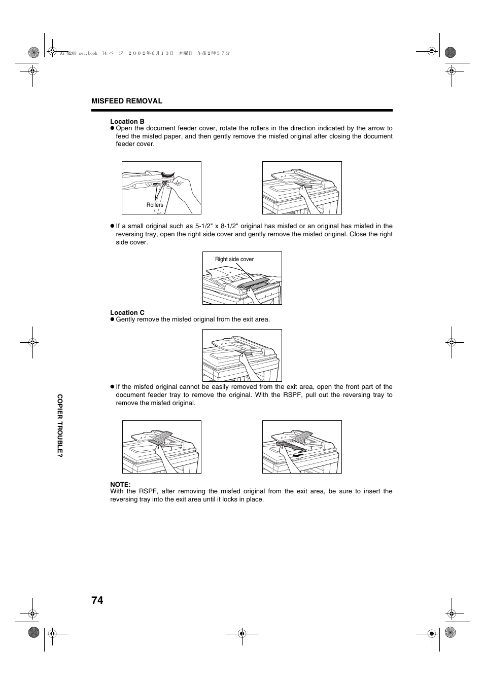 Sharp T FOUND AR-M208 User Manual | Page 76 / 128