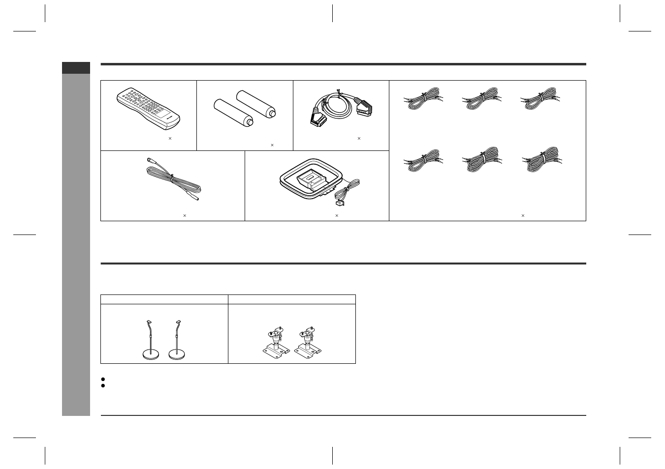 Accessories, Optional accessories, Ge n e ral in fo rmatio n | Sharp HT-CN400DVH User Manual | Page 10 / 61