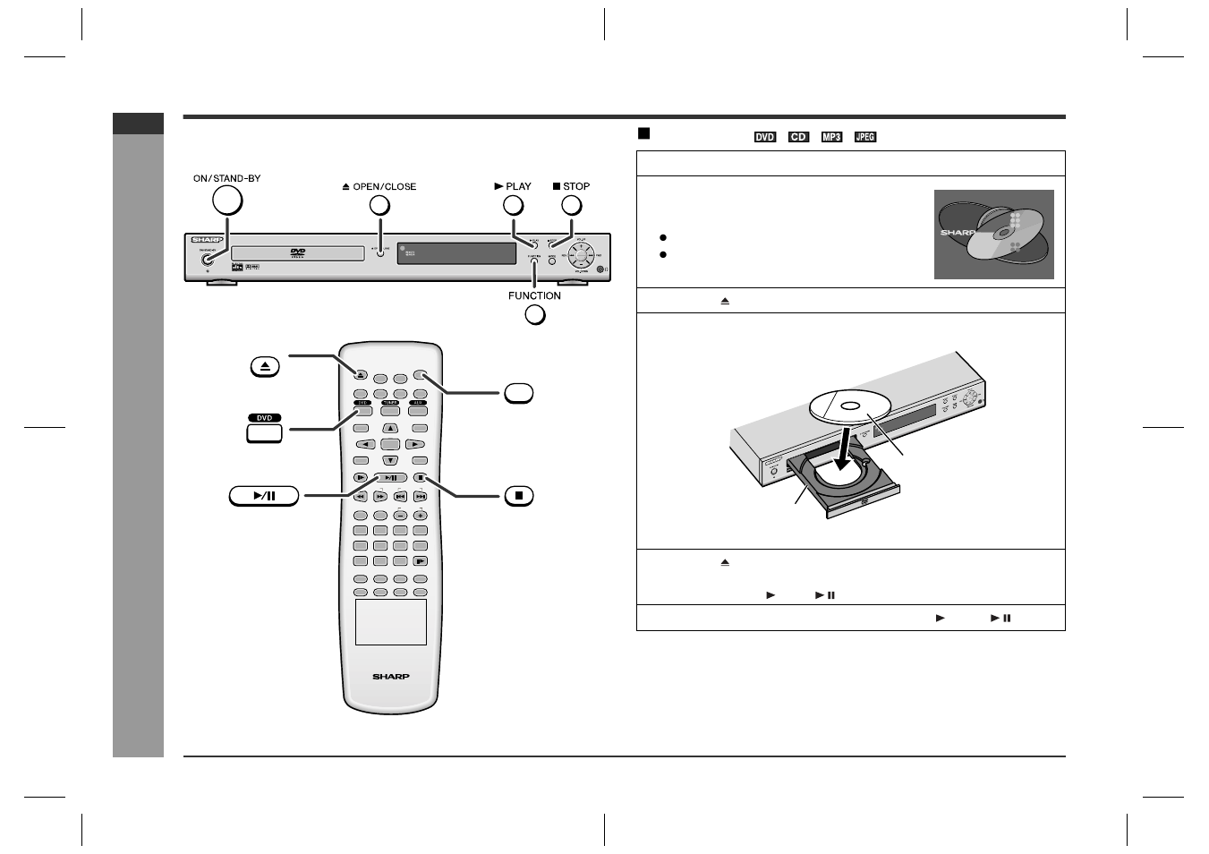 Dvd playback, Dv d oper ation, Playback | E-23 | Sharp HT-CN400DVH User Manual | Page 30 / 61