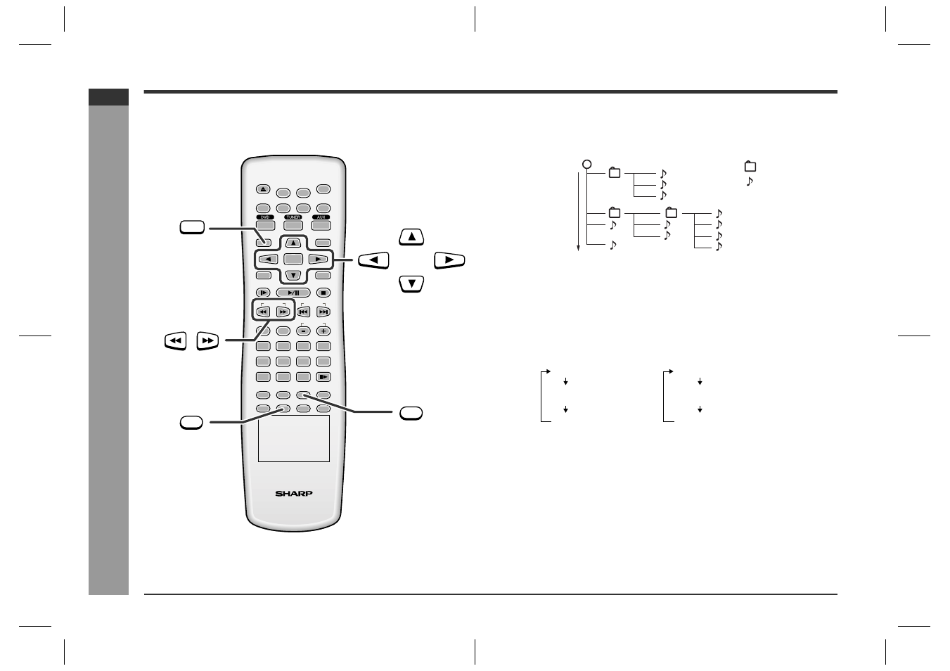 Cd , c d -r an d cd -r w op er a tion, Mp3 and jpeg disc operation (continued), E-37 | Sharp HT-CN400DVH User Manual | Page 44 / 61