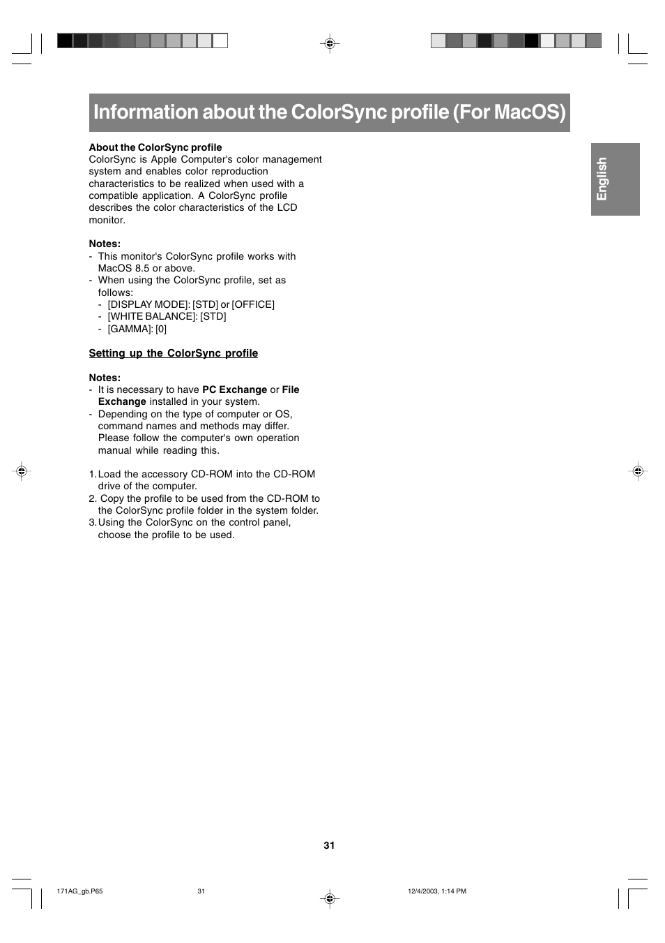 Sharp LL-171G User Manual | Page 30 / 35