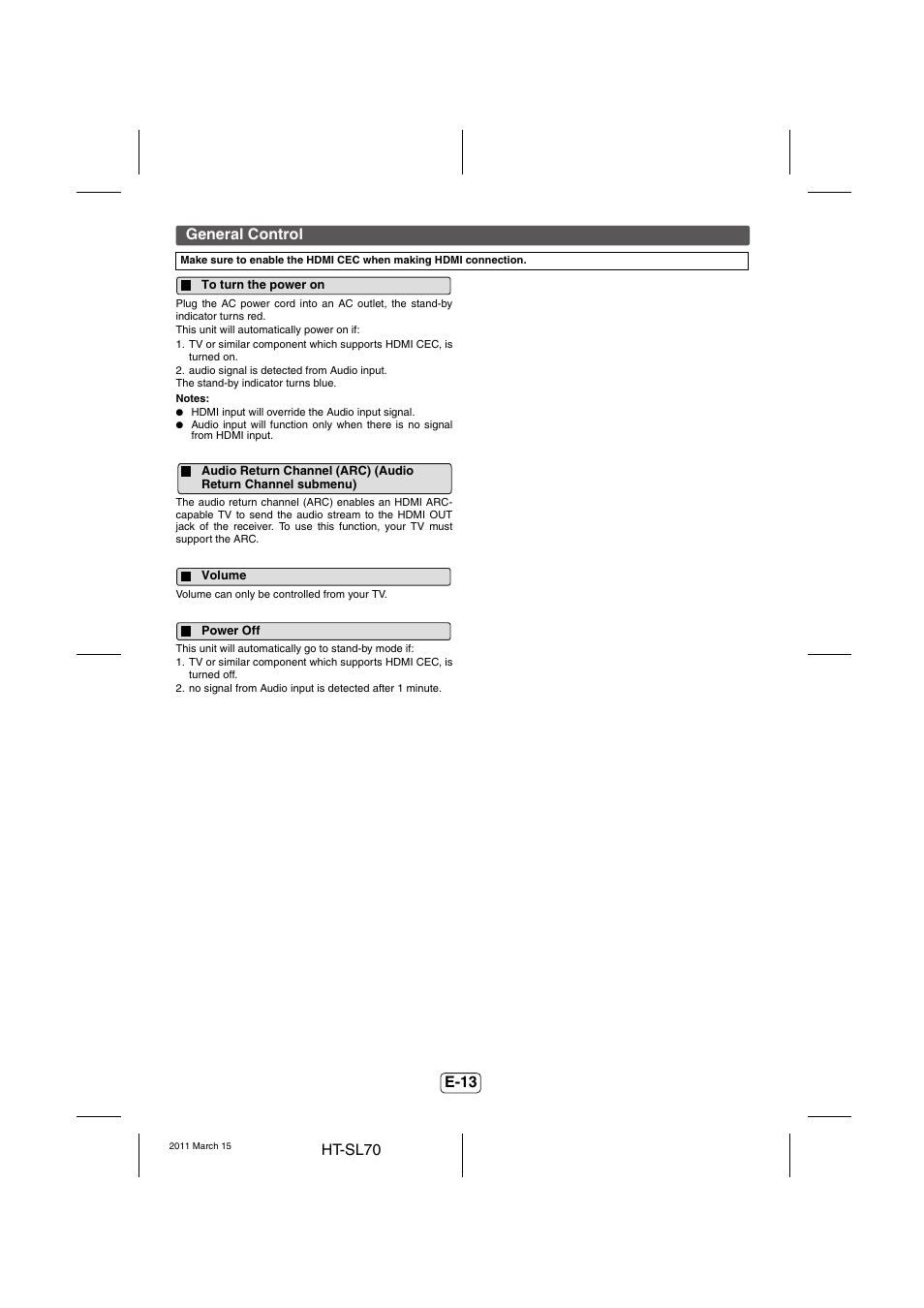 Sharp HTSL70 User Manual | Page 14 / 16