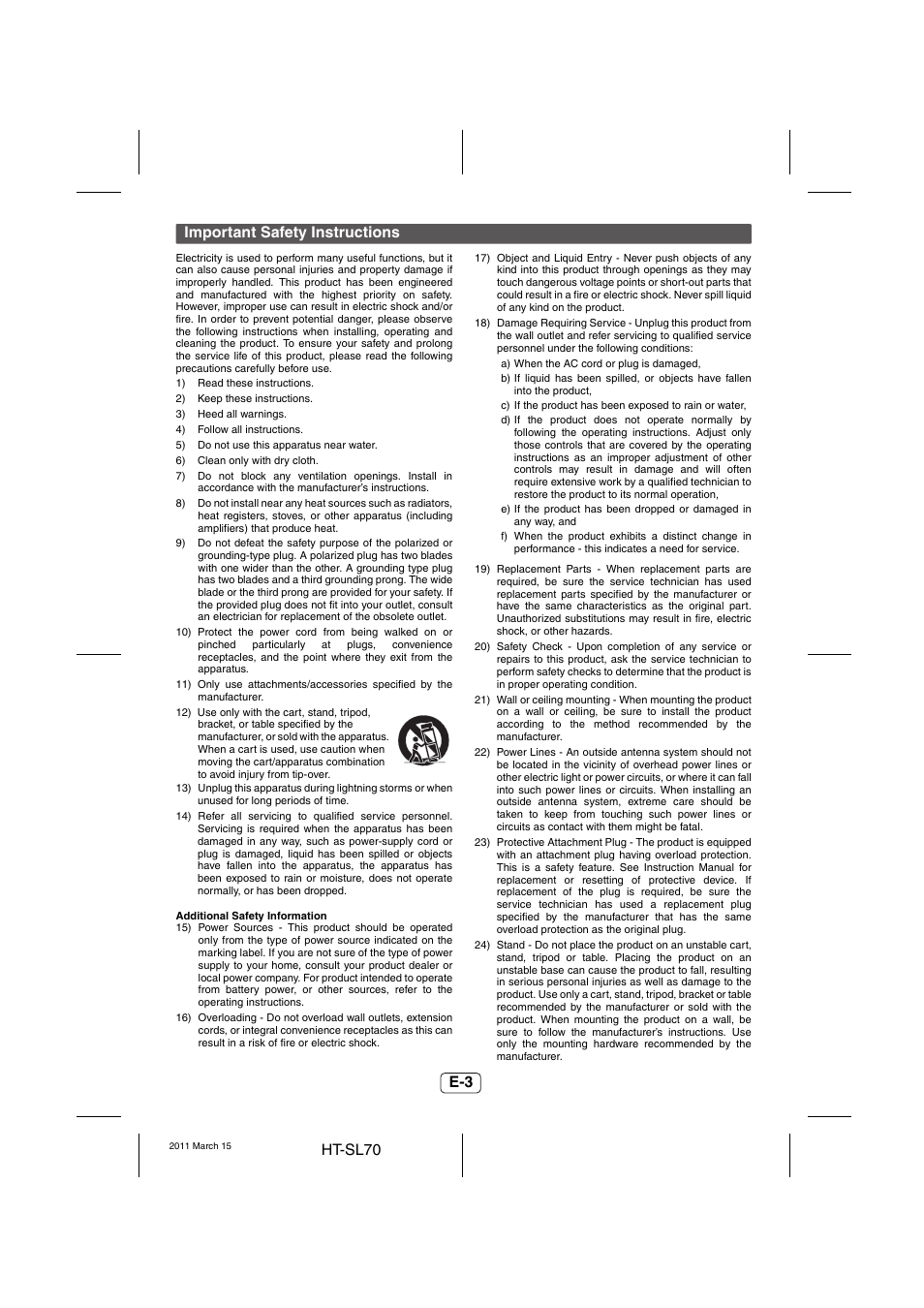 Sharp HTSL70 User Manual | Page 4 / 16