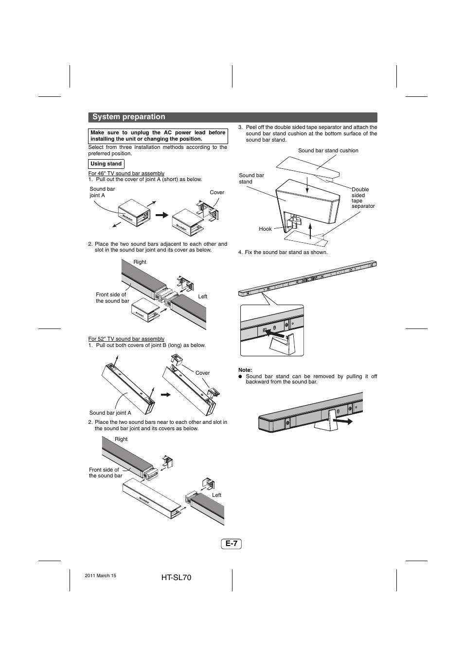 Sharp HTSL70 User Manual | Page 8 / 16