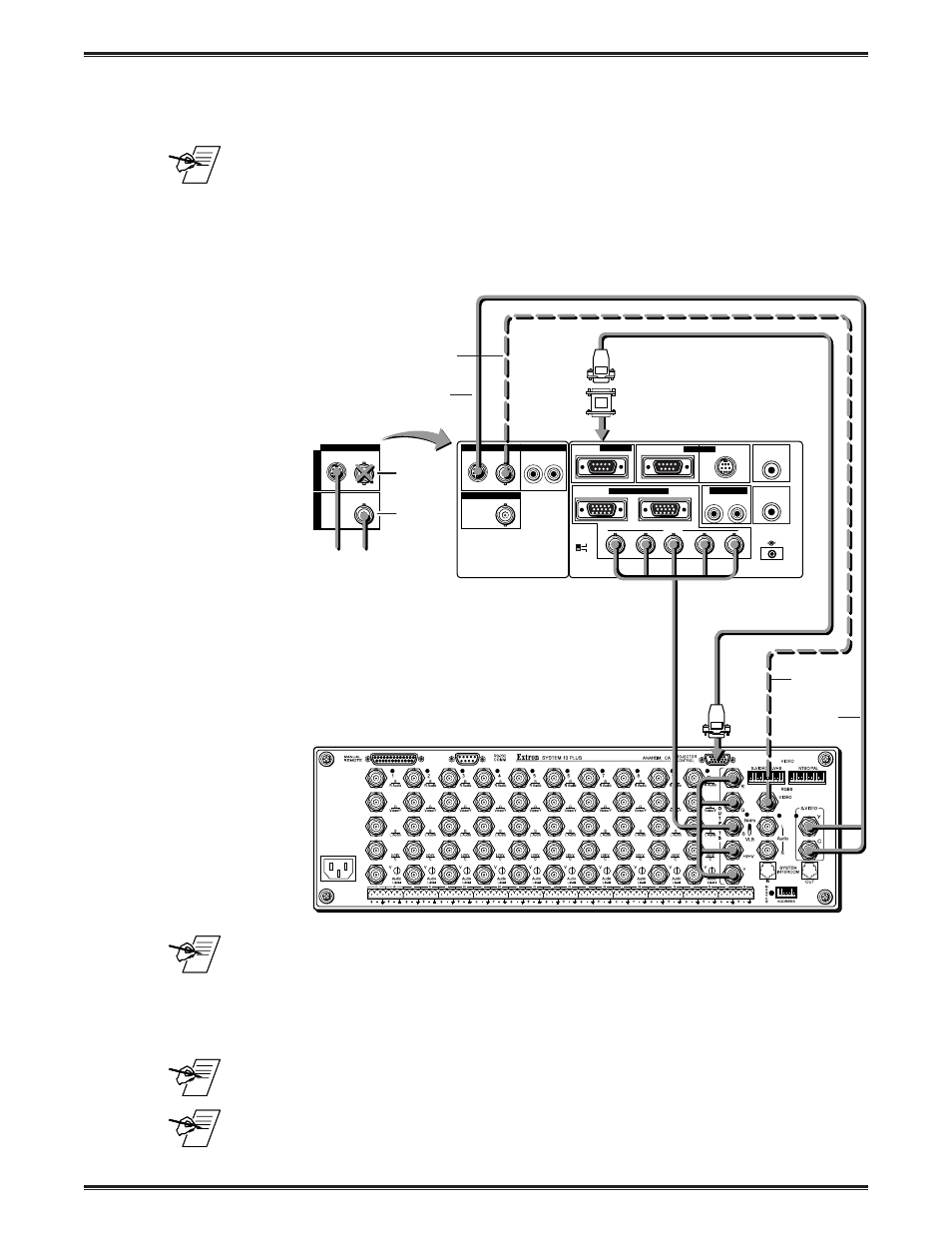 Sharp installation configuration and connections, Extron • system 8/10 p, Page 3 | Sharp EXTRON SYSTEM 68-409-01 User Manual | Page 3 / 11