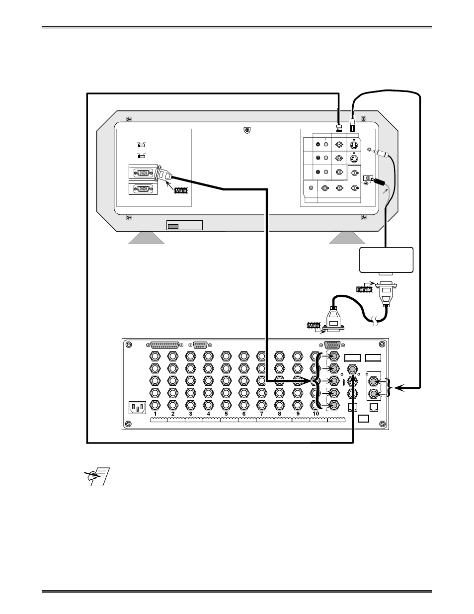 Sharp installation configuration and connections, Extron • system 8/10 p, Page 5 | Sharp EXTRON SYSTEM 68-409-01 User Manual | Page 5 / 11