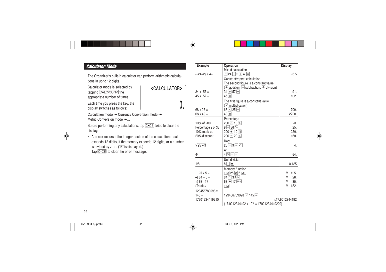 Sharp OZ-290 User Manual | Page 24 / 60