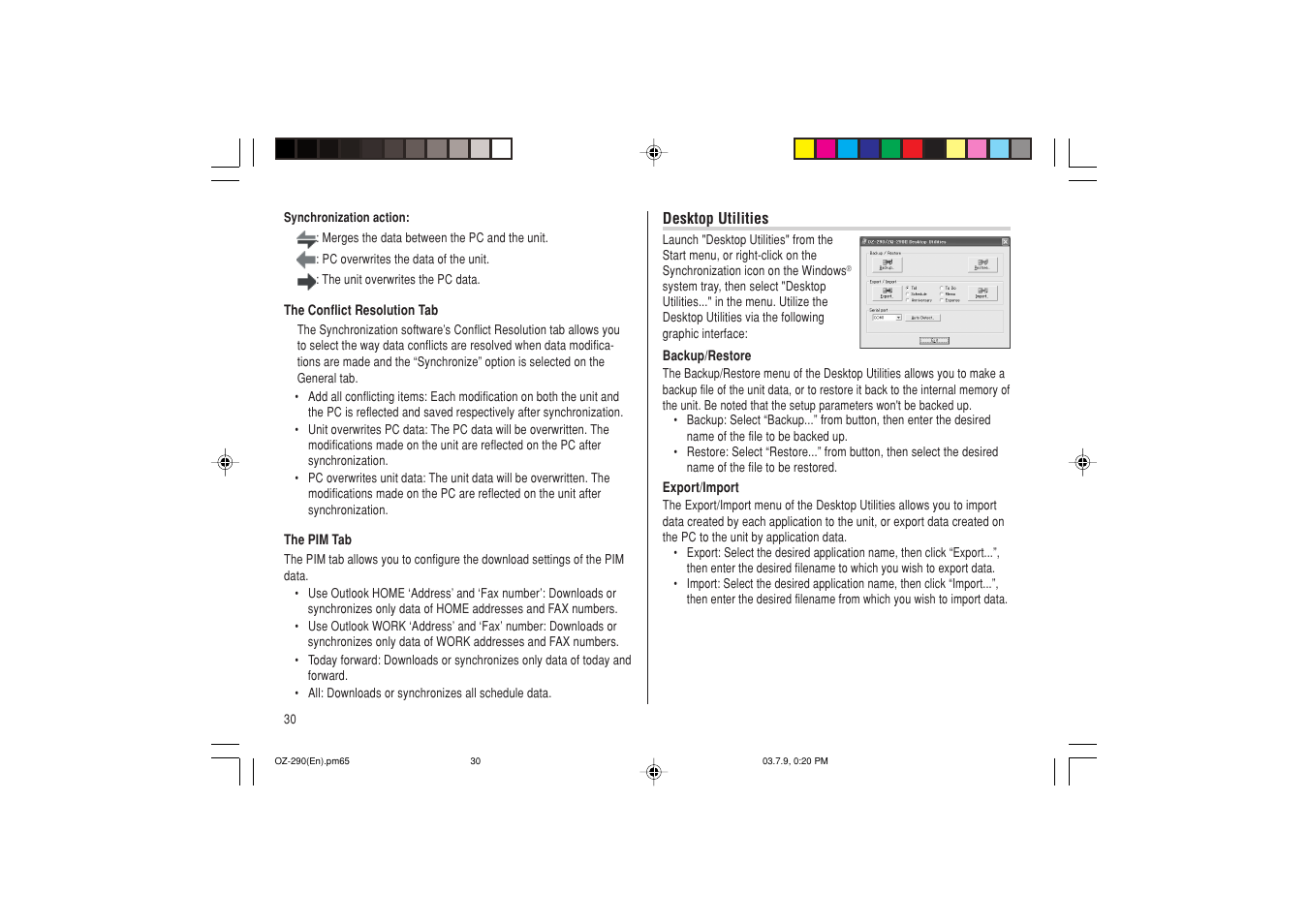 Sharp OZ-290 User Manual | Page 32 / 60