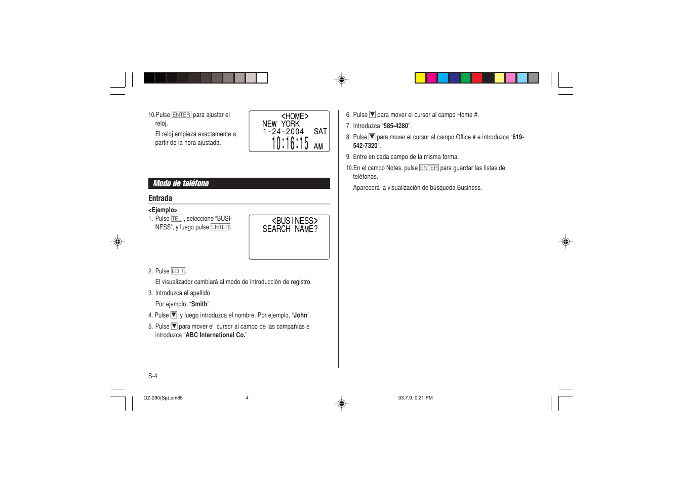 Sharp OZ-290 User Manual | Page 42 / 60