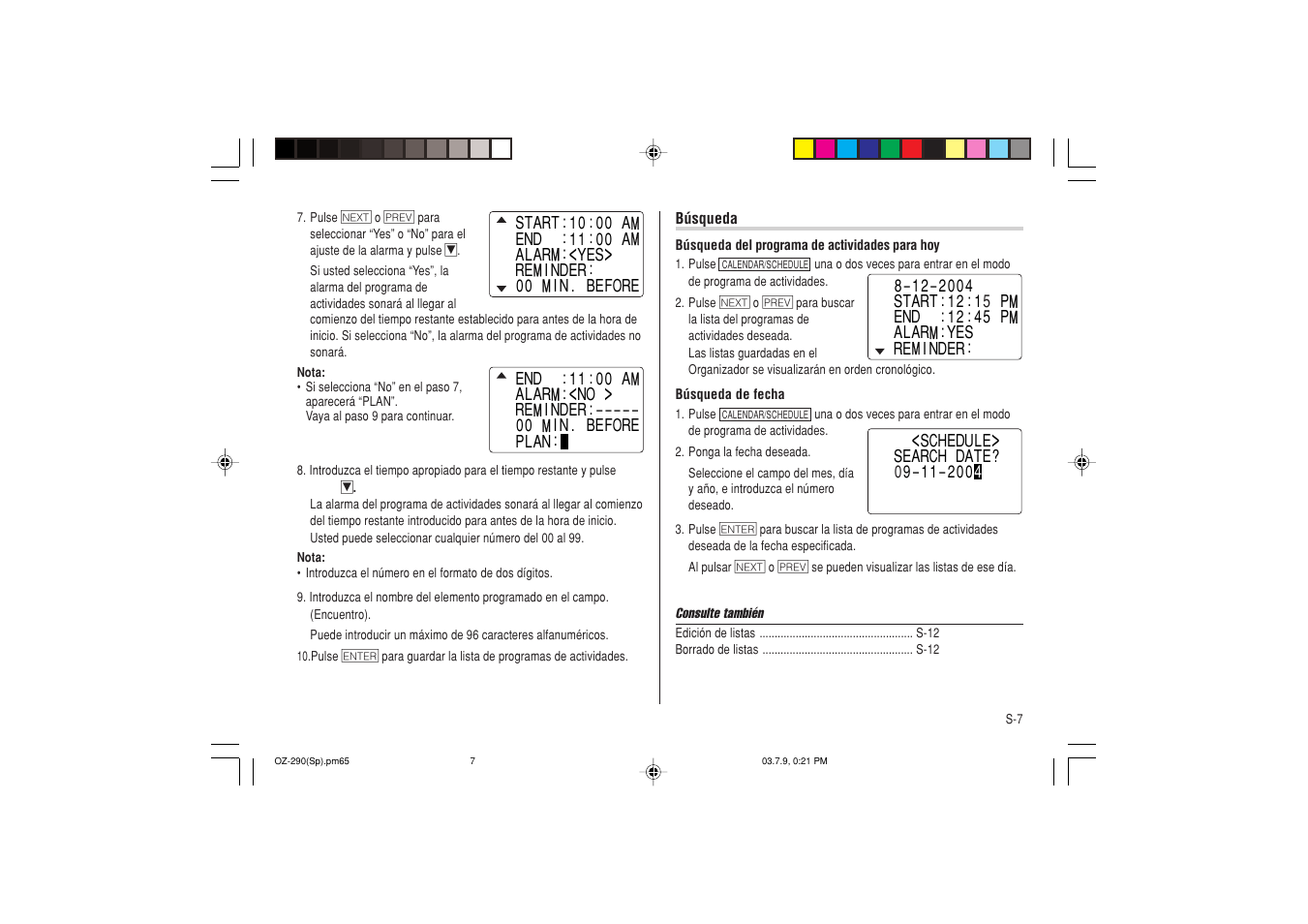 Sharp OZ-290 User Manual | Page 45 / 60