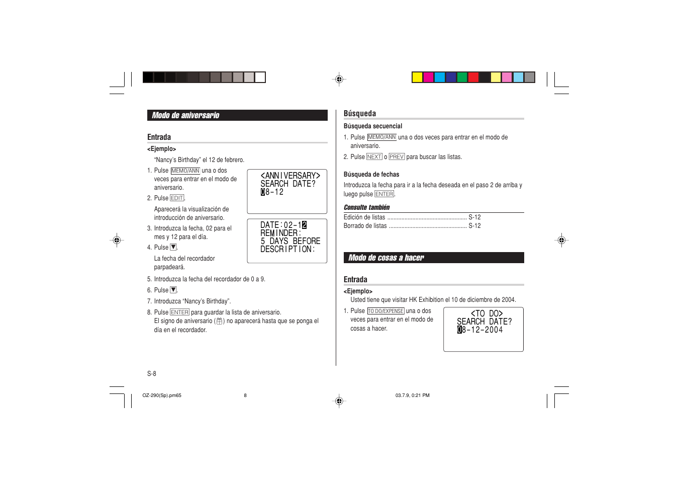 Sharp OZ-290 User Manual | Page 46 / 60