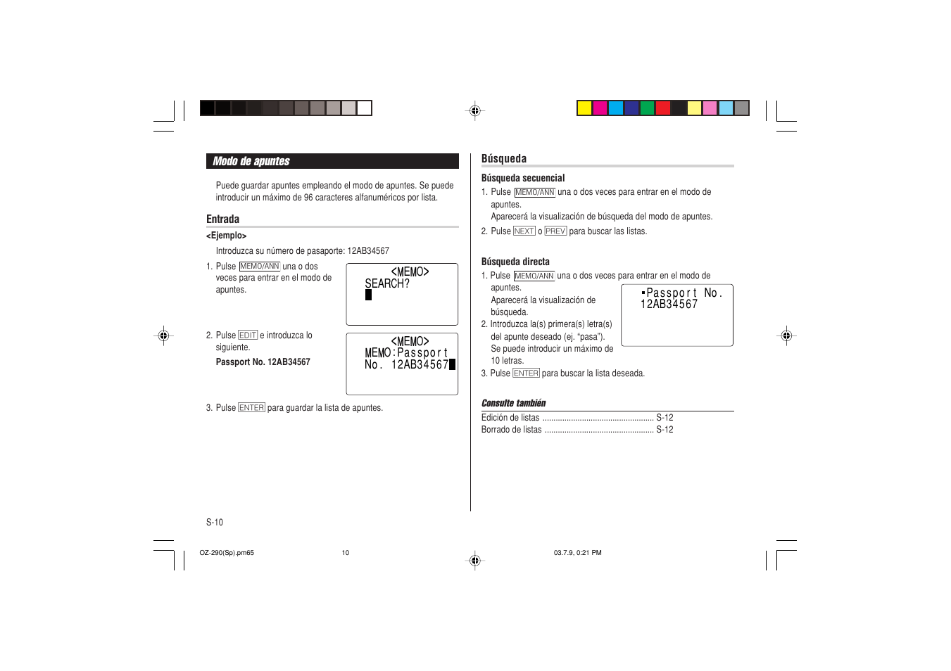 Sharp OZ-290 User Manual | Page 48 / 60