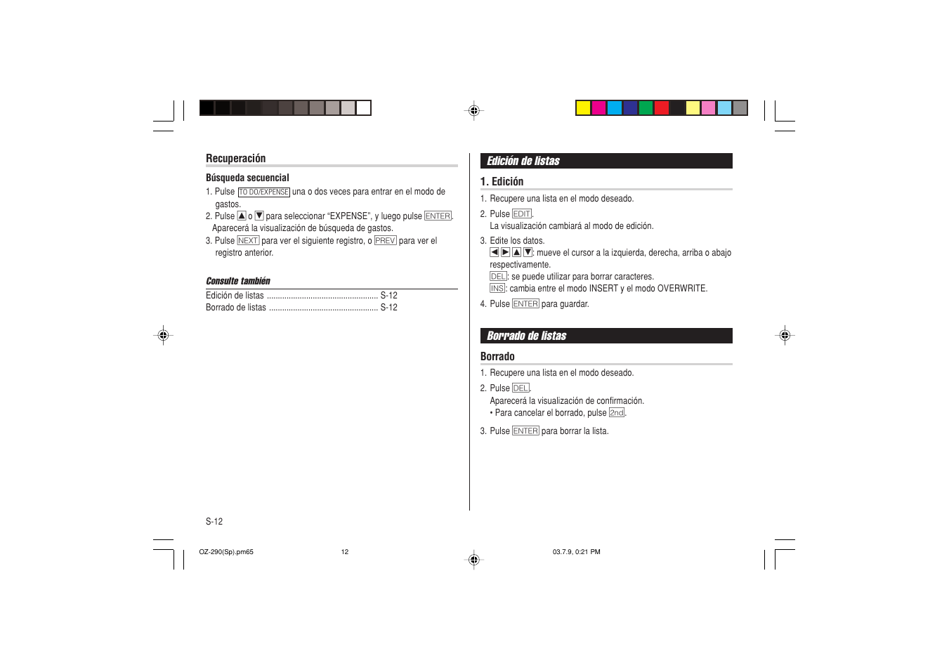 Sharp OZ-290 User Manual | Page 50 / 60