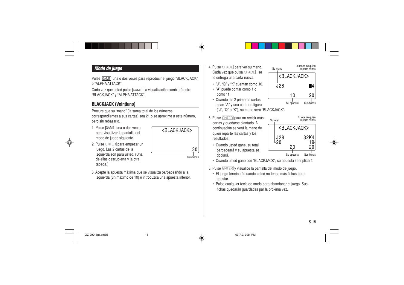 Sharp OZ-290 User Manual | Page 53 / 60