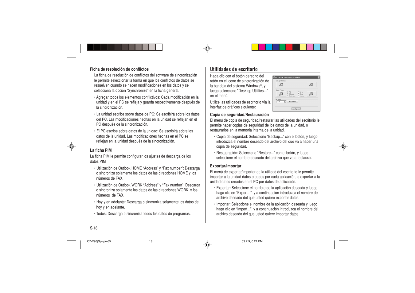 Sharp OZ-290 User Manual | Page 56 / 60