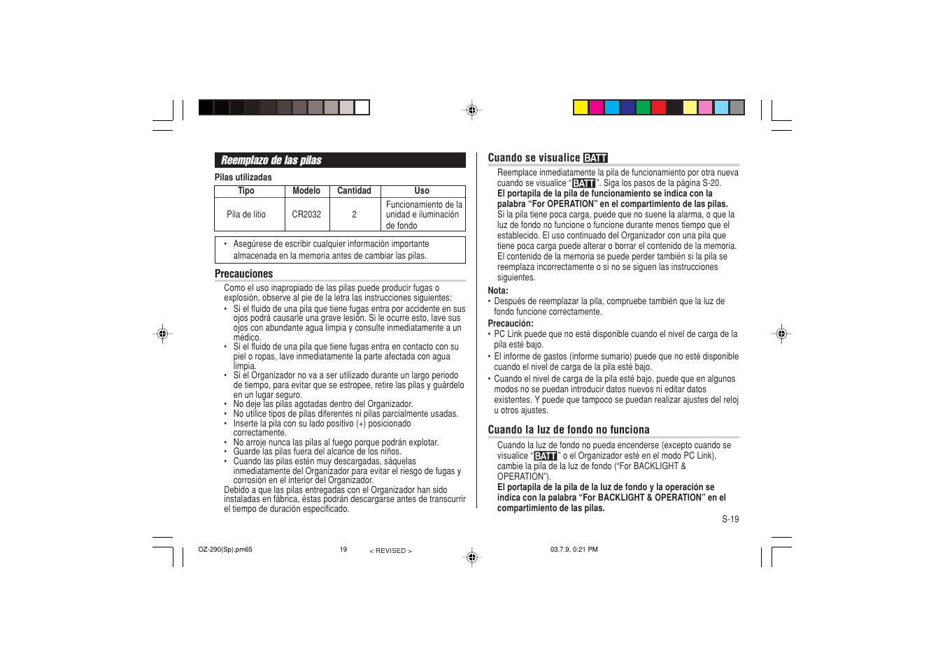 Sharp OZ-290 User Manual | Page 57 / 60