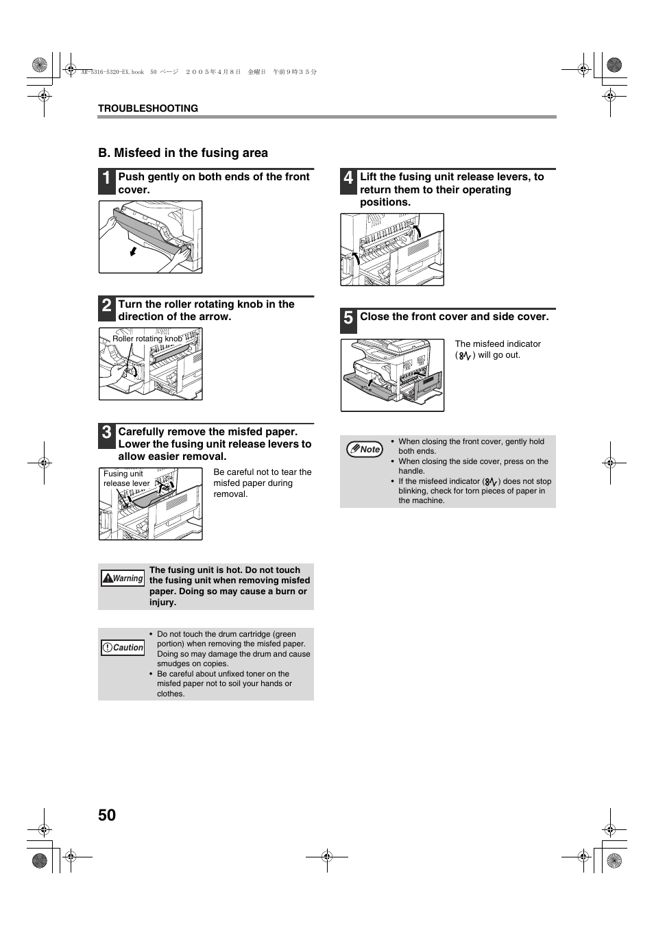 Sharp AR-5316 User Manual | Page 52 / 80