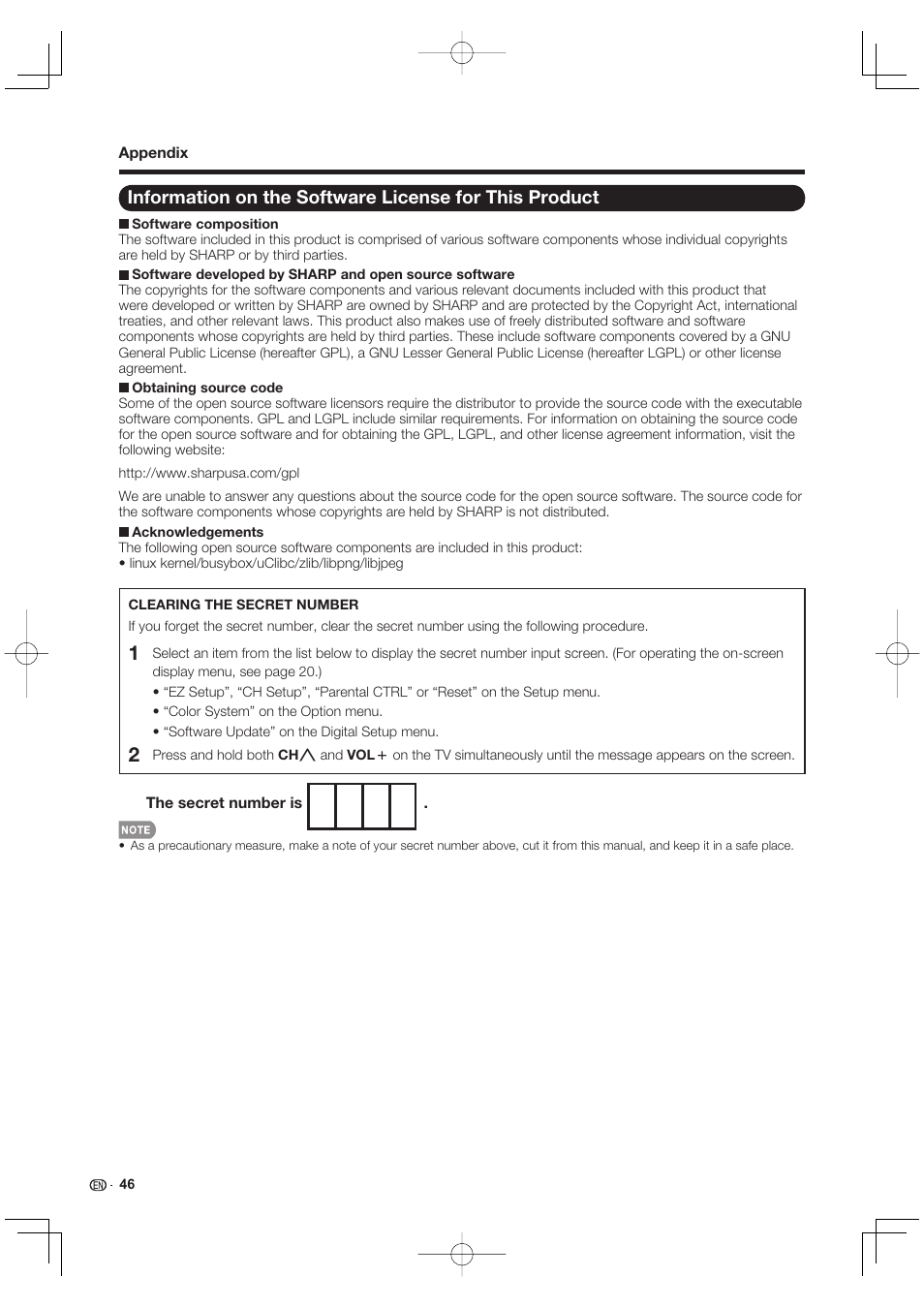 Sharp AQUOS 09P09-MX-NM User Manual | Page 48 / 51