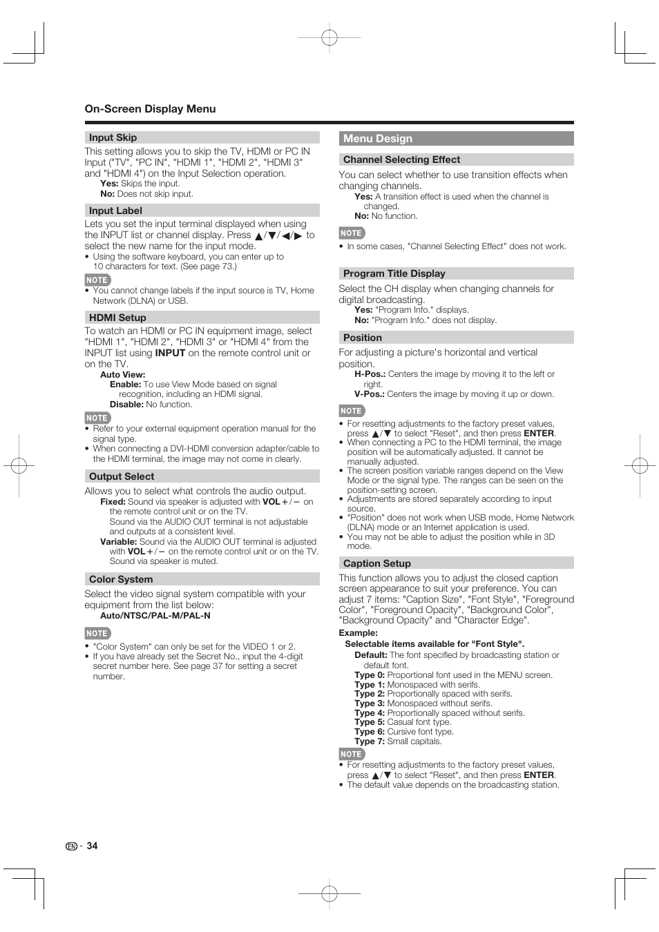 Sharp LC-90LE745U User Manual | Page 36 / 98