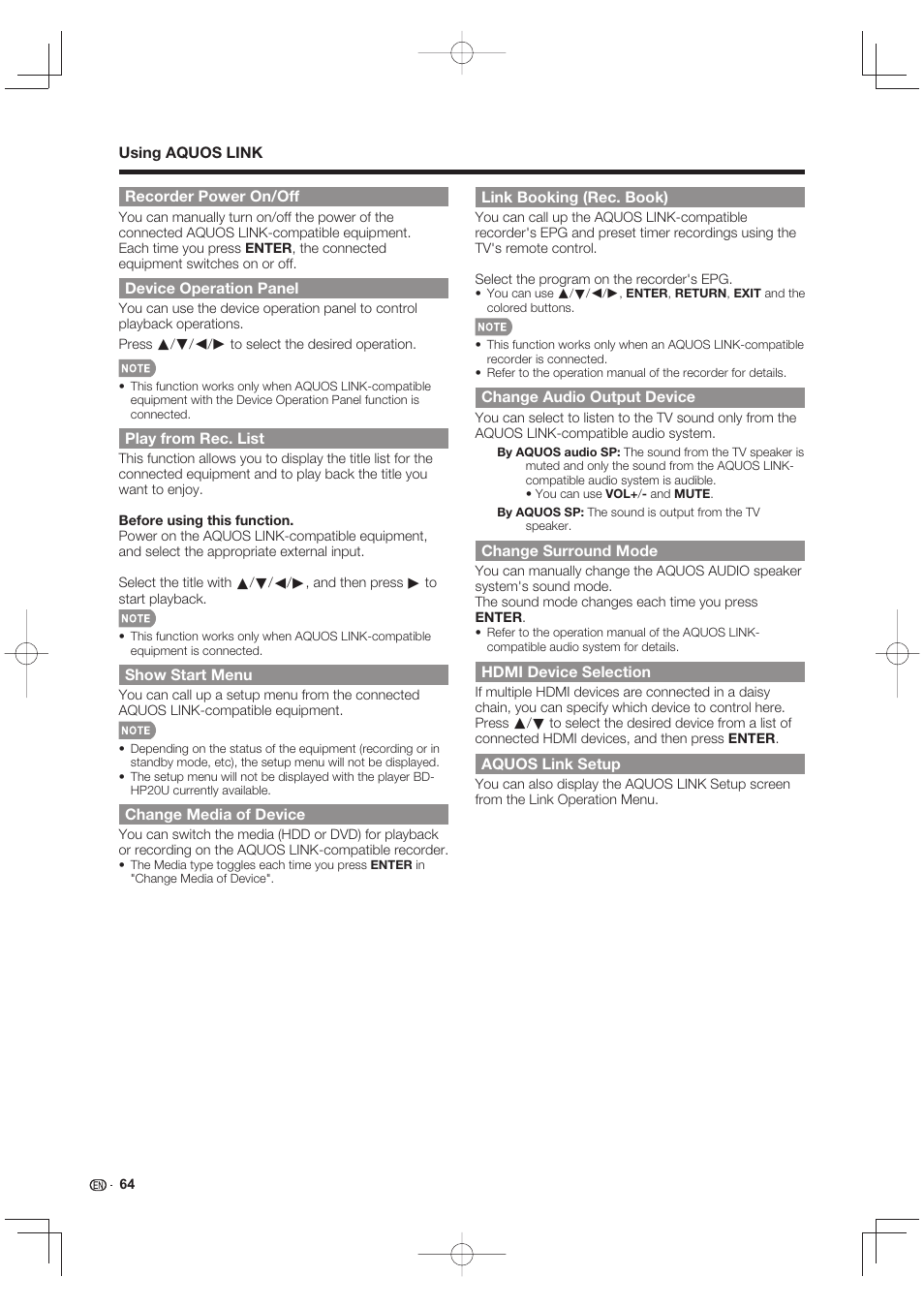 Sharp LC-90LE745U User Manual | Page 66 / 98