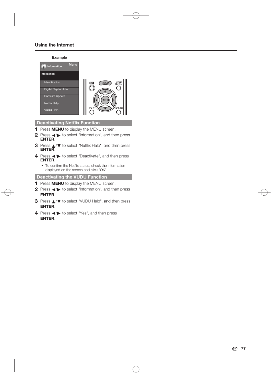 Sharp LC-90LE745U User Manual | Page 79 / 98