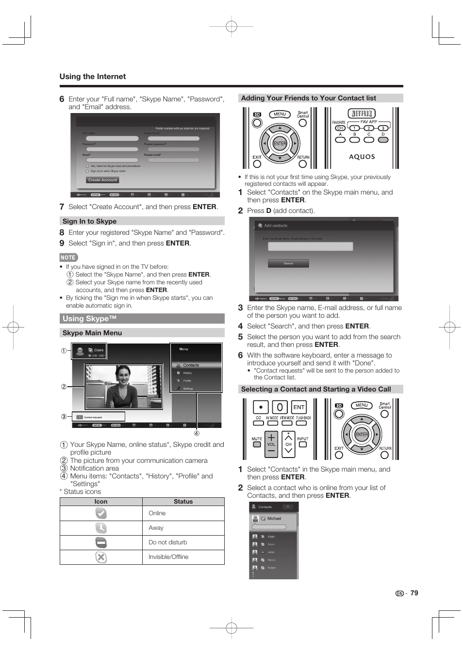 Sharp LC-90LE745U User Manual | Page 81 / 98