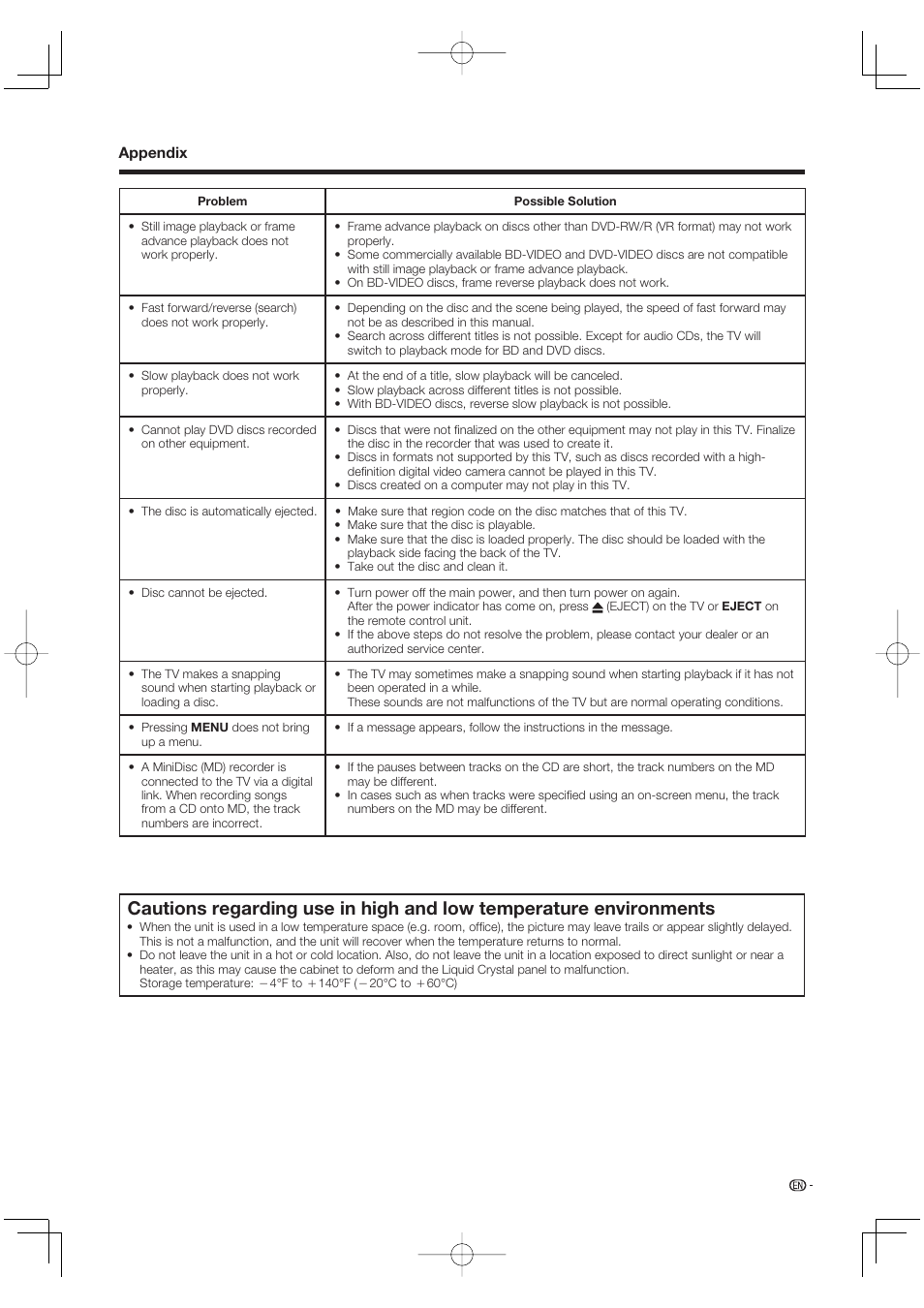 Sharp Aquos LC 46BD80UN User Manual | Page 59 / 65