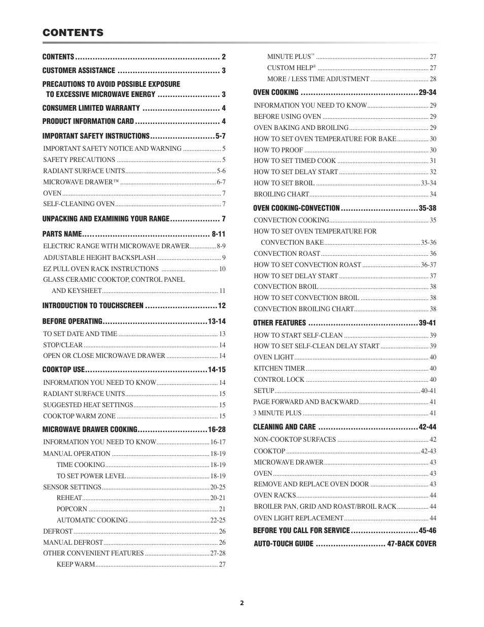 Sharp KB-4425J User Manual | Page 2 / 48