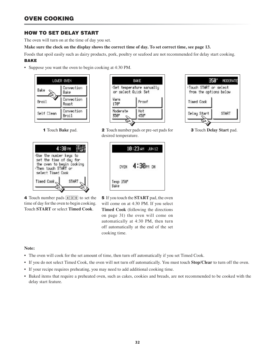 Oven cooking | Sharp KB-4425J User Manual | Page 32 / 48