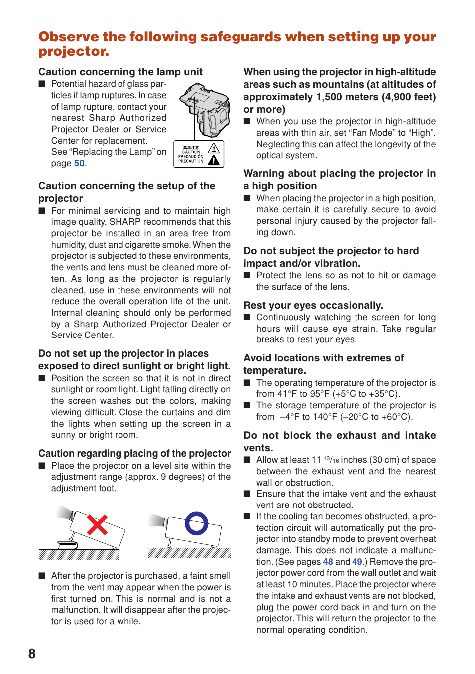 Sharp Notevision PG-F261X User Manual | Page 10 / 70