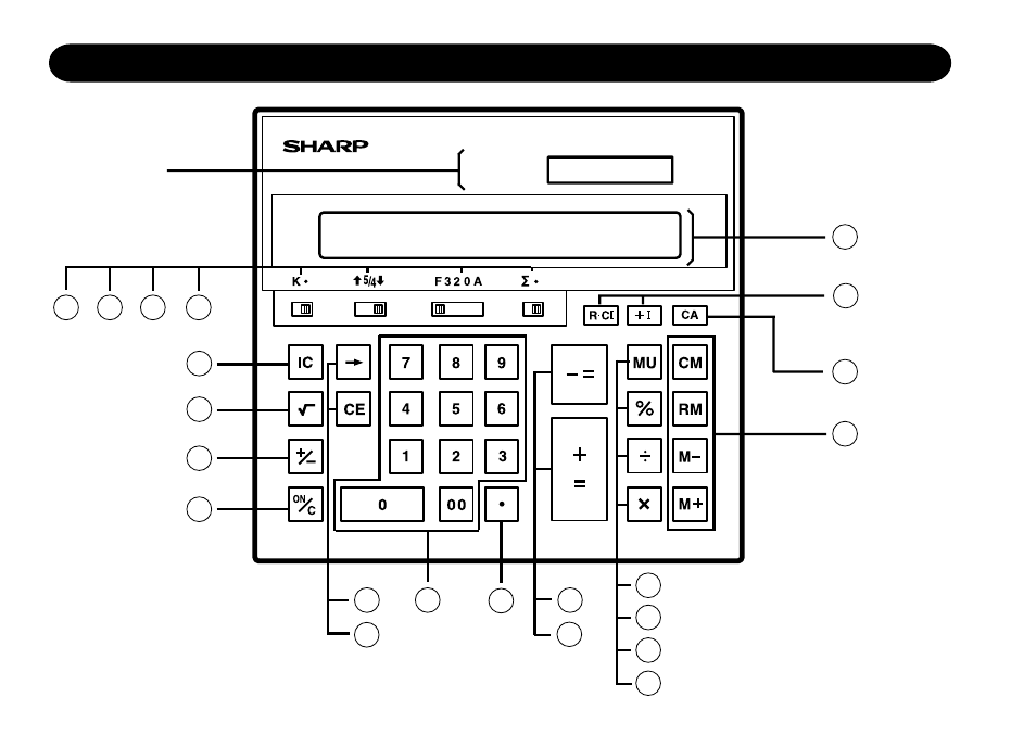 The keyboard | Sharp QS-2130 User Manual | Page 3 / 22