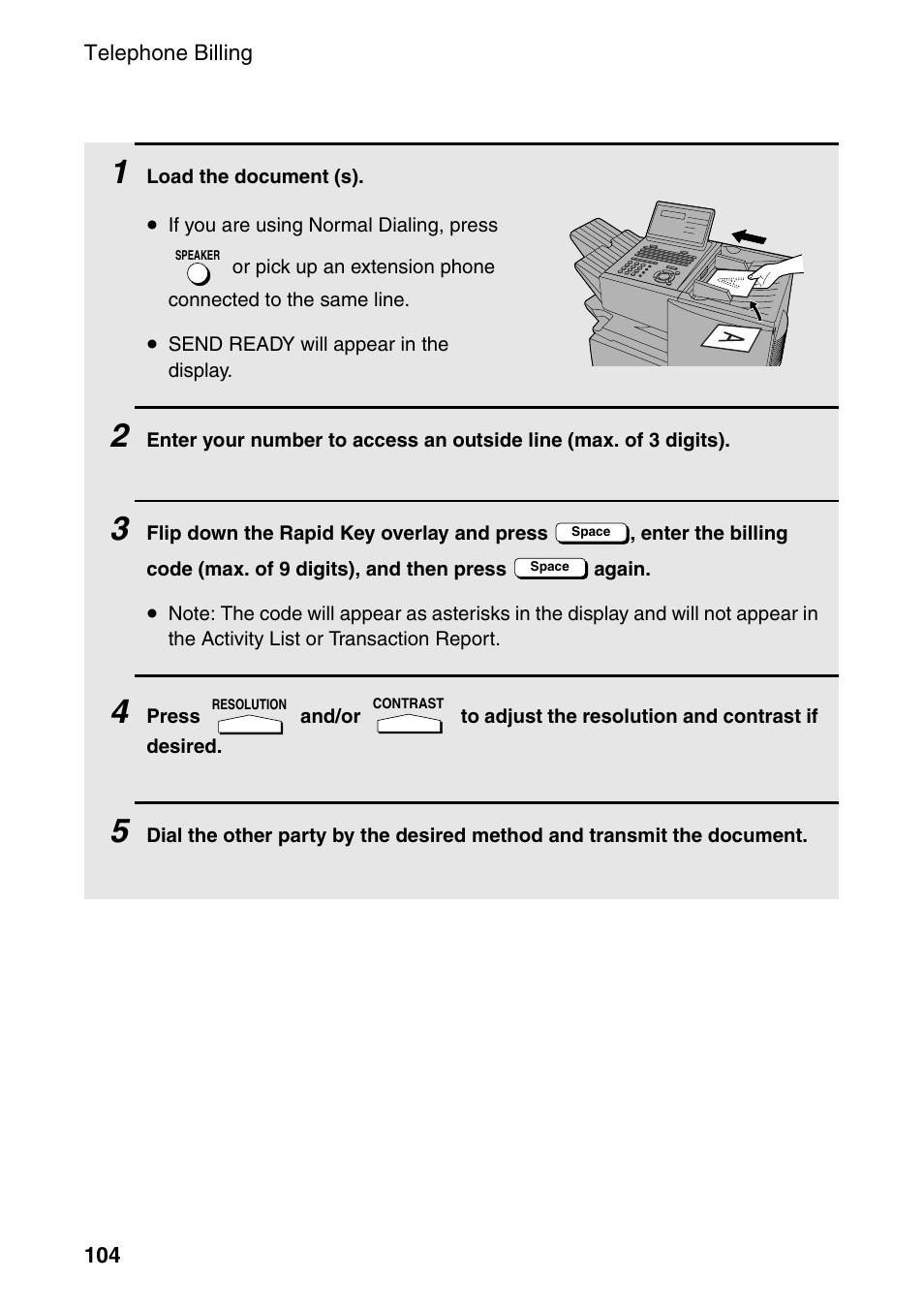 Sharp FO-4470 User Manual | Page 106 / 148