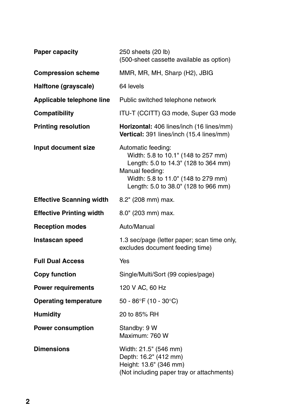 Sharp FO-4470 User Manual | Page 4 / 148