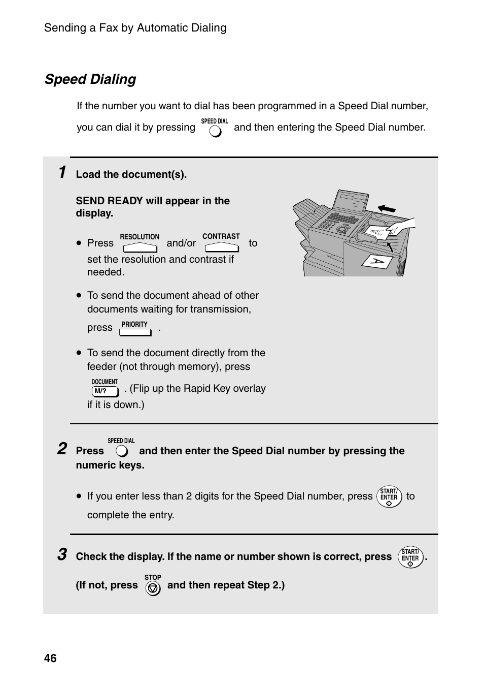 Speed dialing | Sharp FO-4470 User Manual | Page 48 / 148