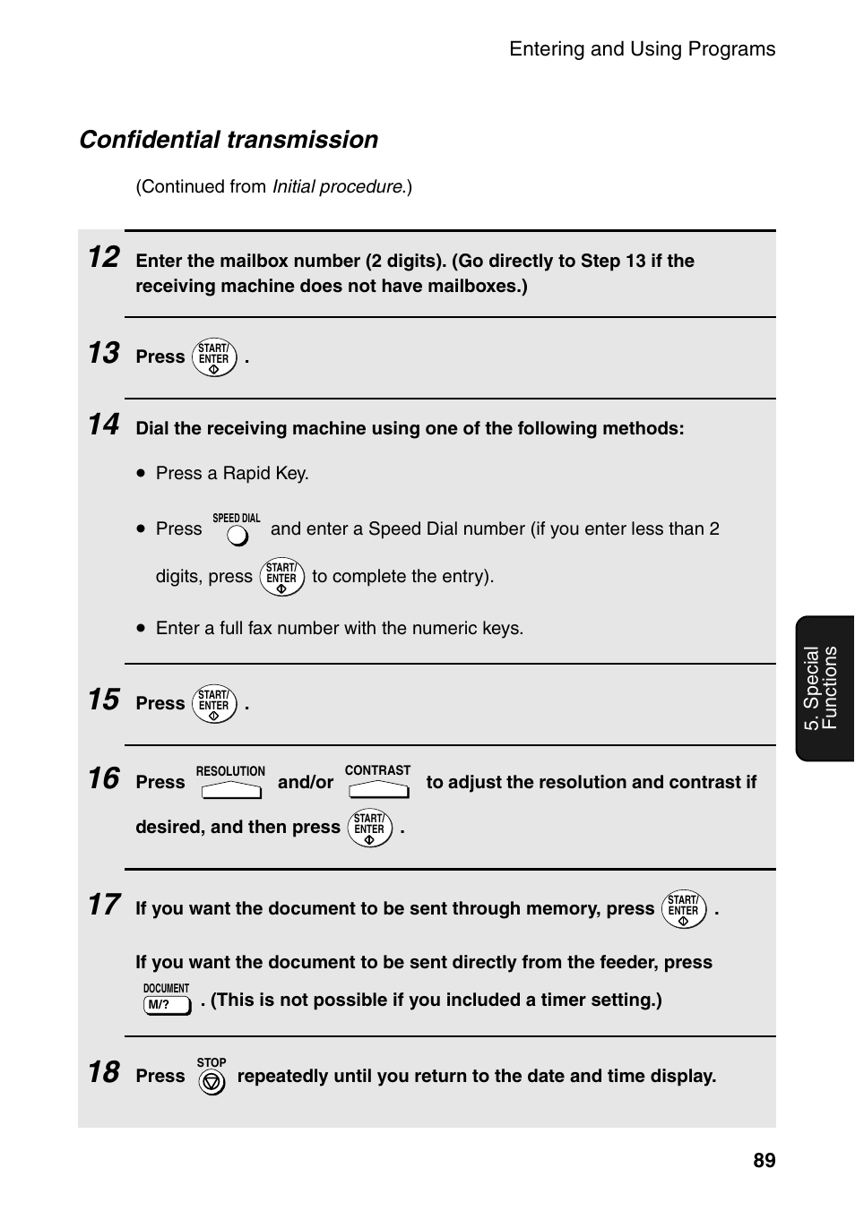 Confidential transmission | Sharp FO-4470 User Manual | Page 91 / 148