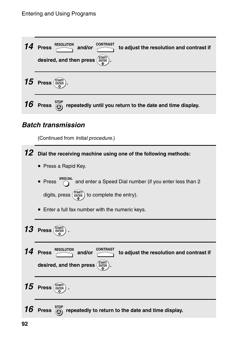 Batch transmission | Sharp FO-4470 User Manual | Page 94 / 148