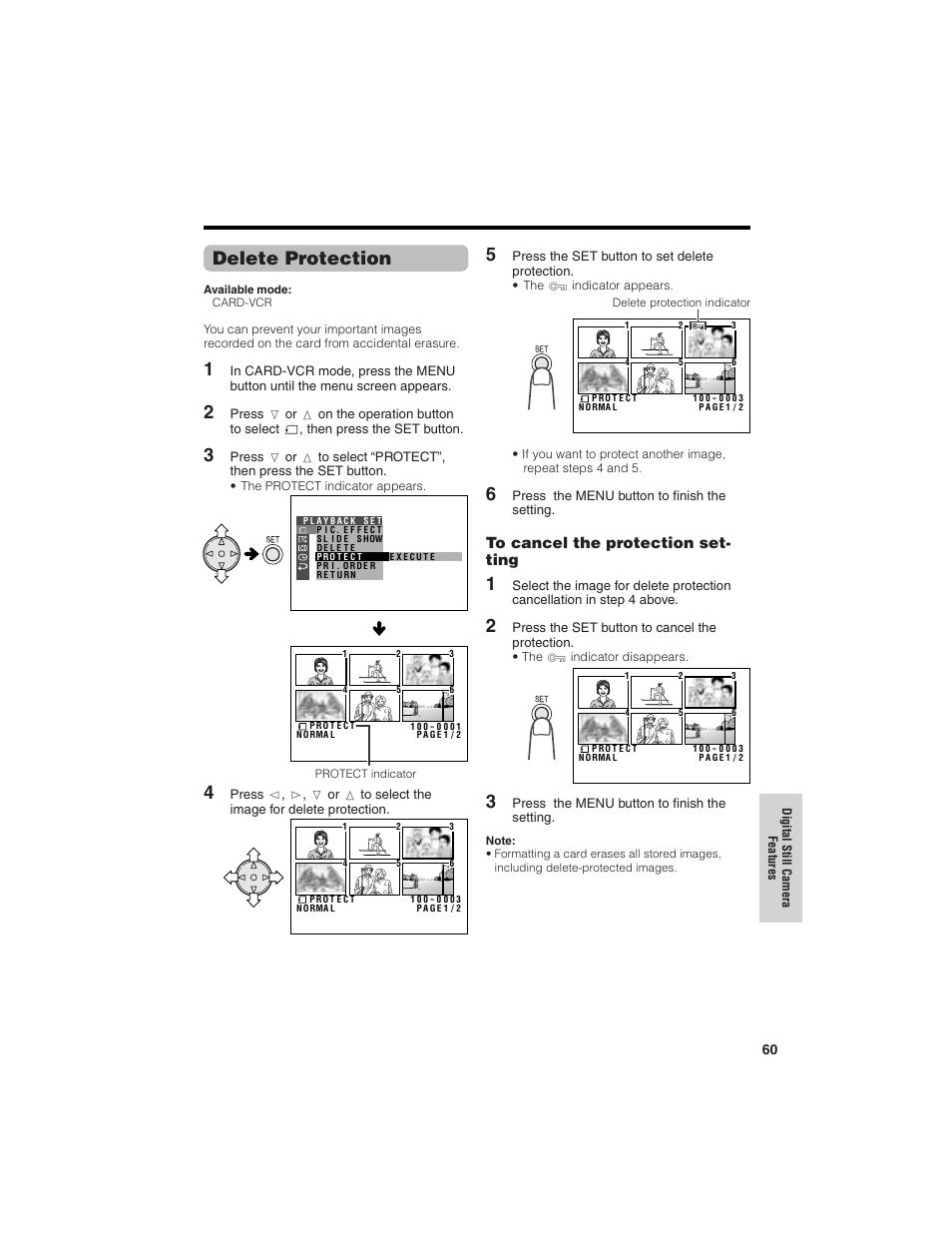 Delete protection | Sharp VL-NZ150U User Manual | Page 75 / 112