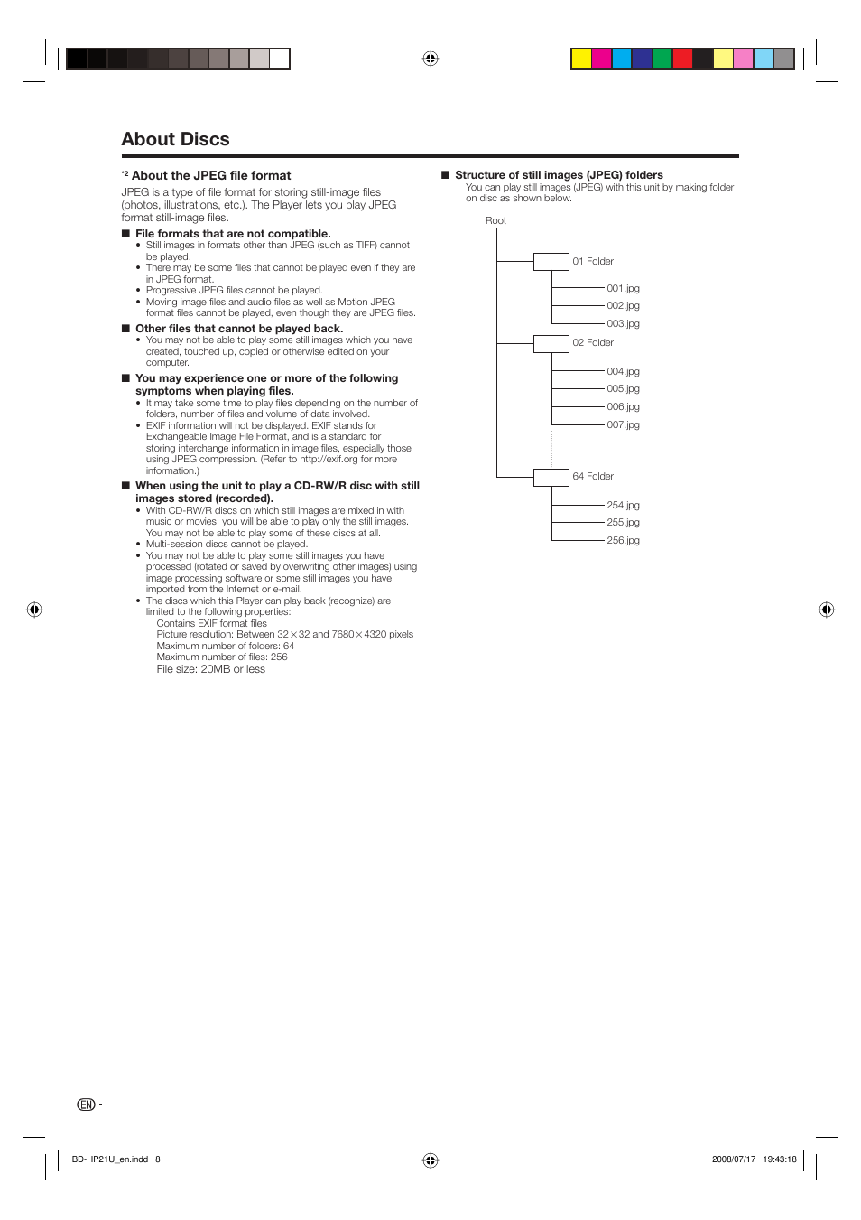 About discs | Sharp BD-HP21U User Manual | Page 10 / 51