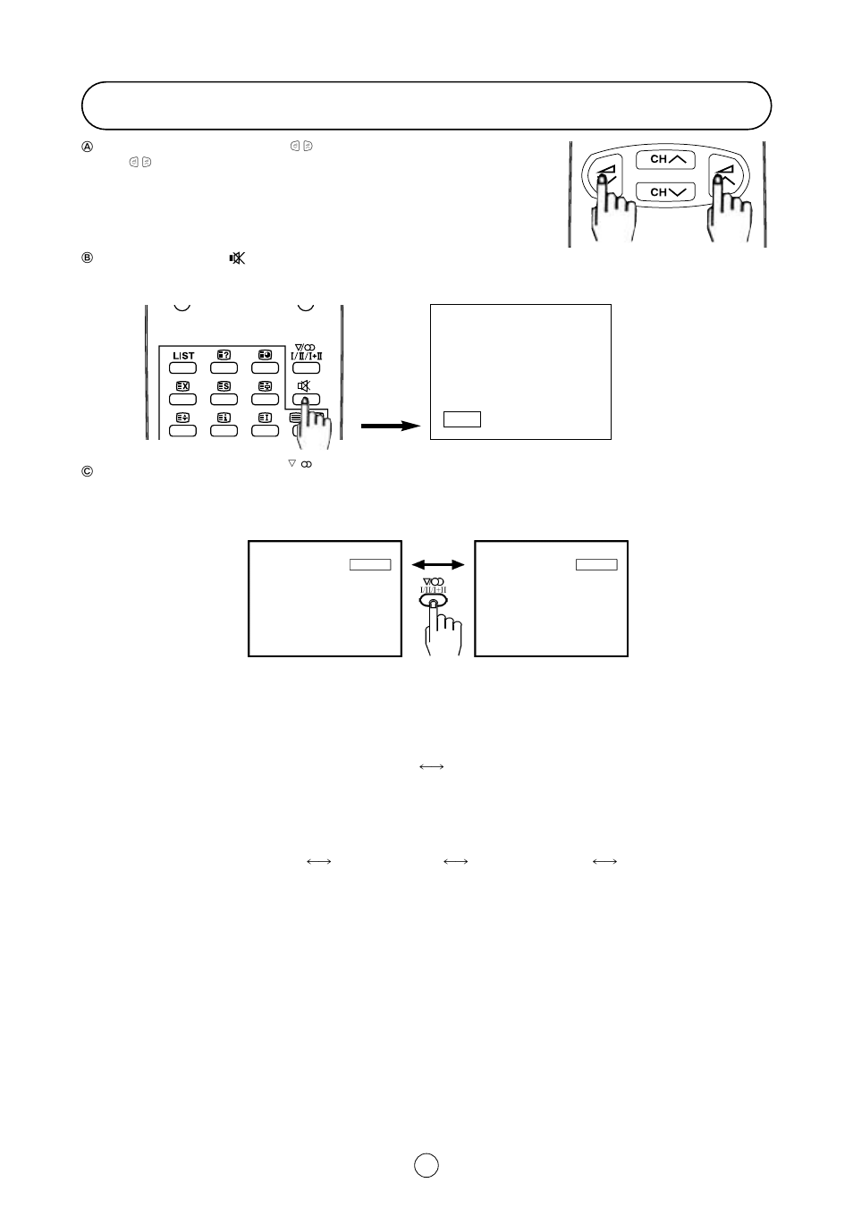 Audio adjustments | Sharp 54GS-61S User Manual | Page 11 / 32