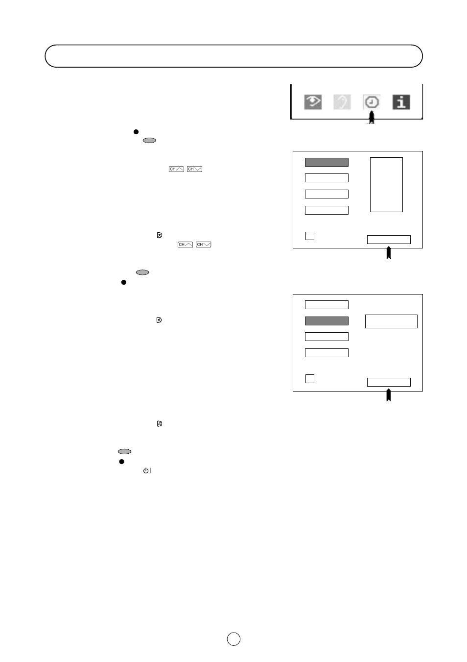 Features setting mode, Main menu features menu - language | Sharp 54GS-61S User Manual | Page 16 / 32