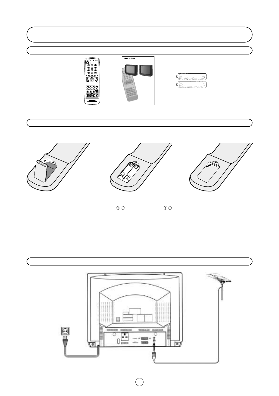 Quick reference guide, Accessories | Sharp 54GS-61S User Manual | Page 3 / 32