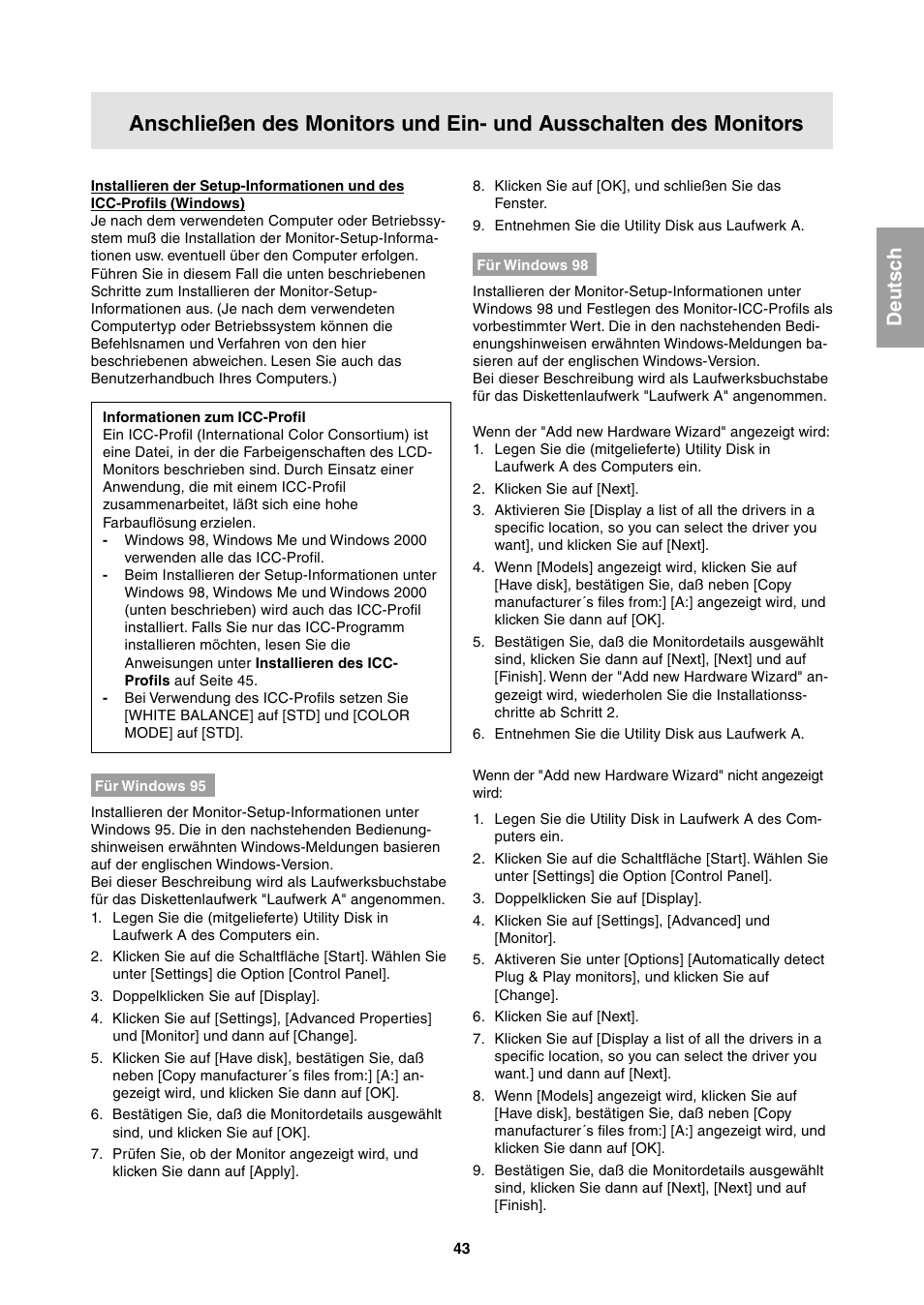 Sharp LL-T1811W User Manual | Page 43 / 144