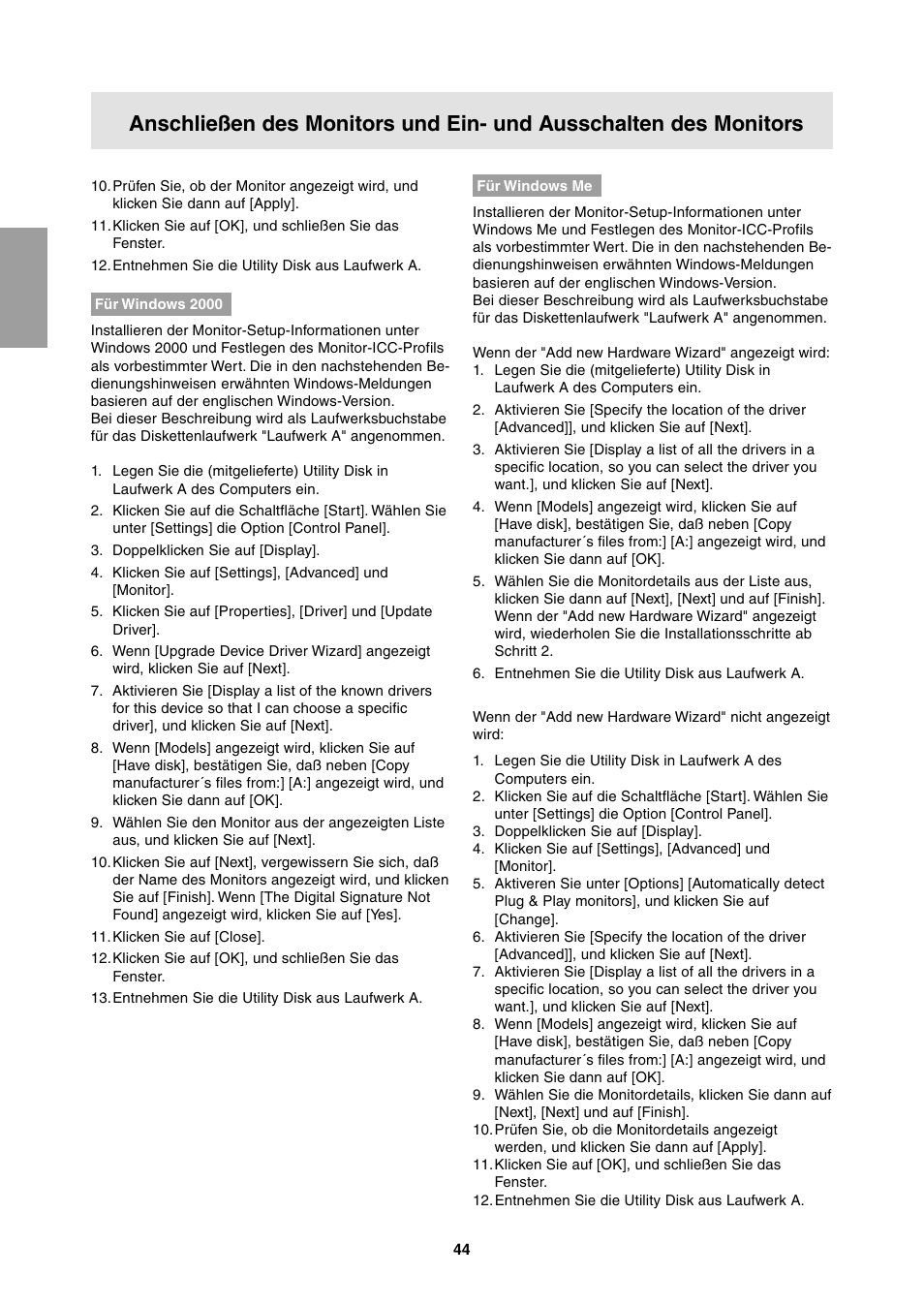 Sharp LL-T1811W User Manual | Page 44 / 144