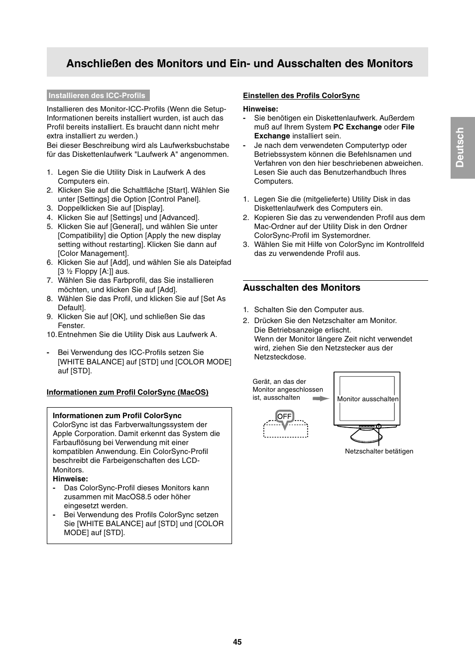 Sharp LL-T1811W User Manual | Page 45 / 144