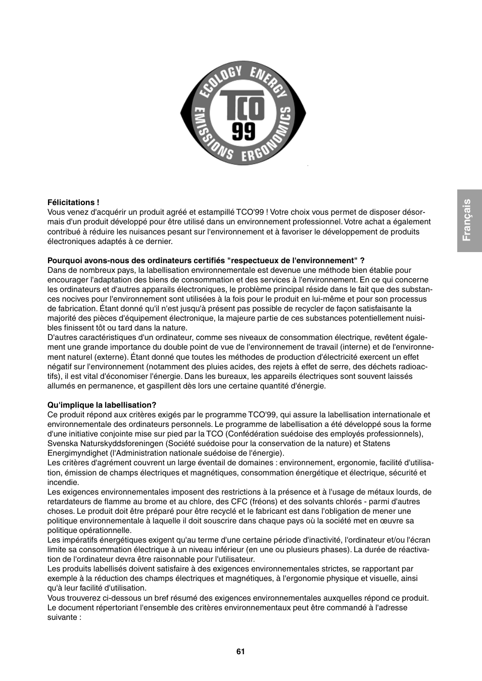 Sharp LL-T1811W User Manual | Page 61 / 144